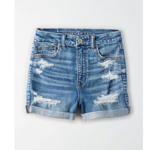 American Eagle Curvy Hi-Rise Shortie Distressed Size 10